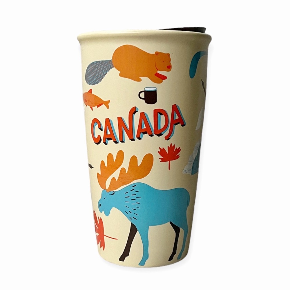 Starbucks Canada Wild Life Double Wall Traveler Tumbler Mug 12oz